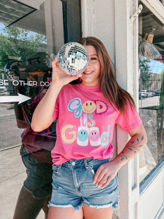 God is Good smiley tee ✿