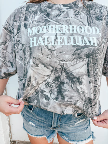 motherhood hallelujah camo tee ✿