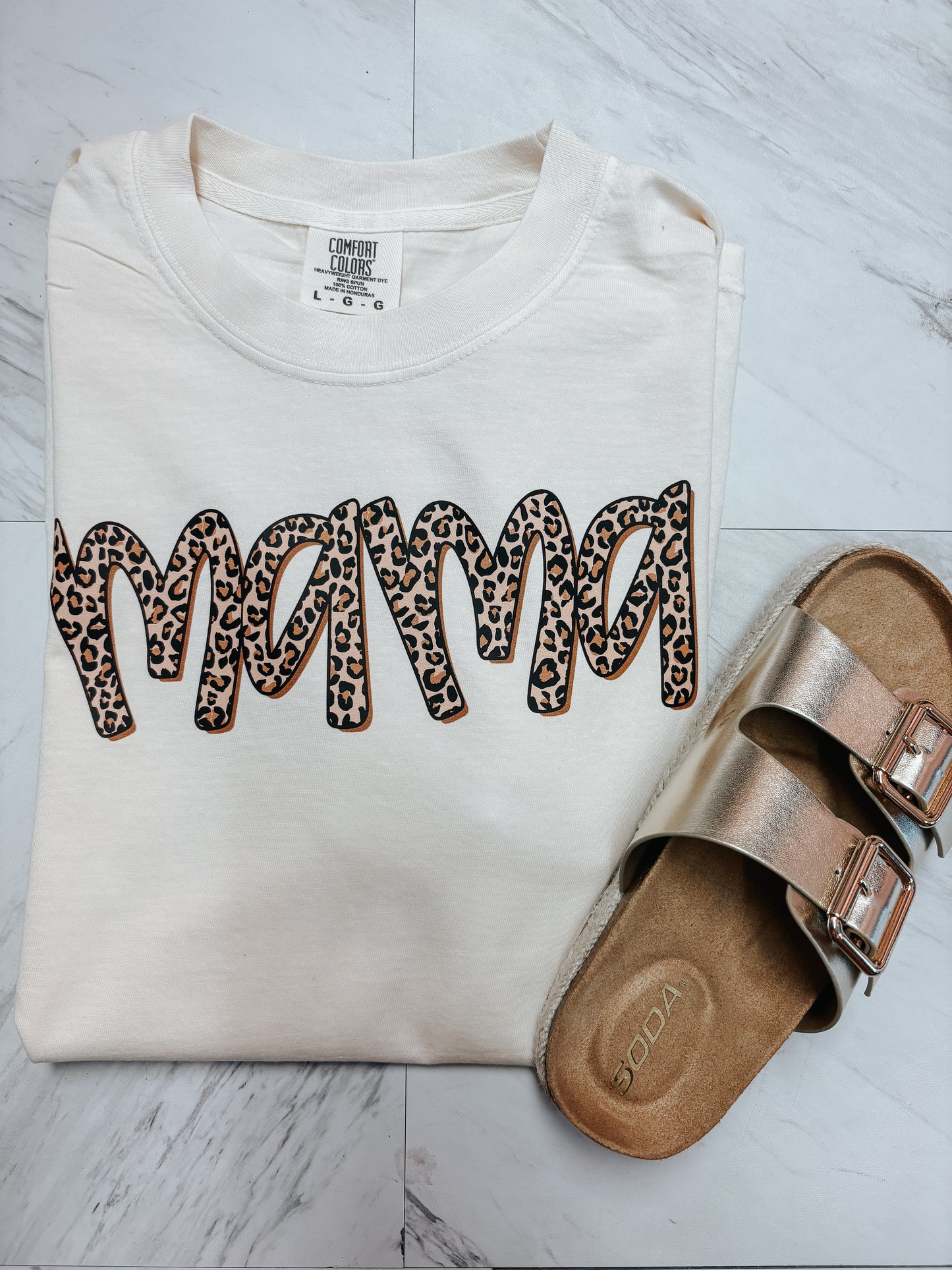 leopard mama tee ✿