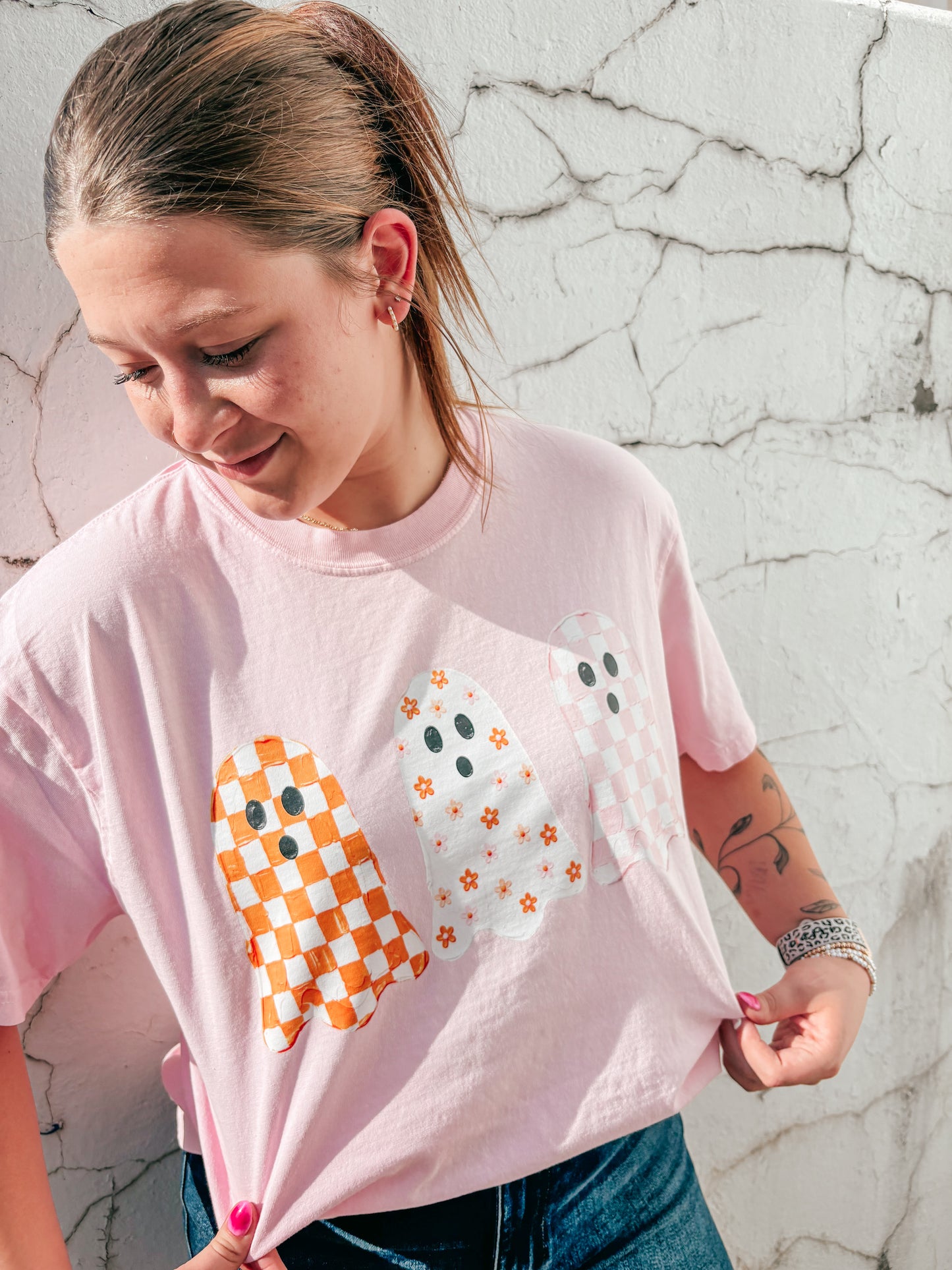 pink floral ghost tee ✿