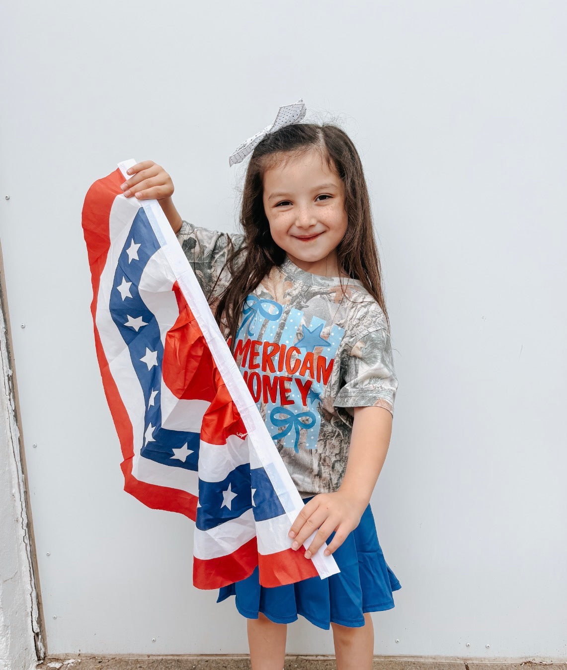 american honey youth camo tee ✿