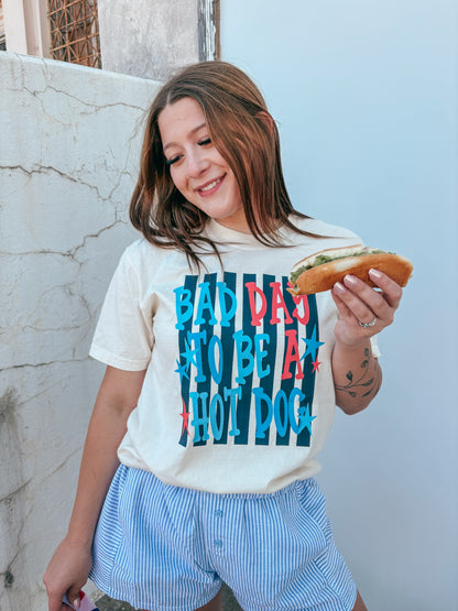 bad day to be a hotdog tee ✿