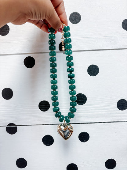 chunky heart necklace ♡