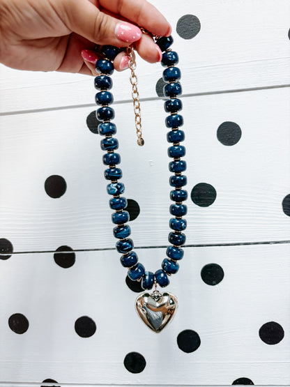 chunky heart necklace ♡