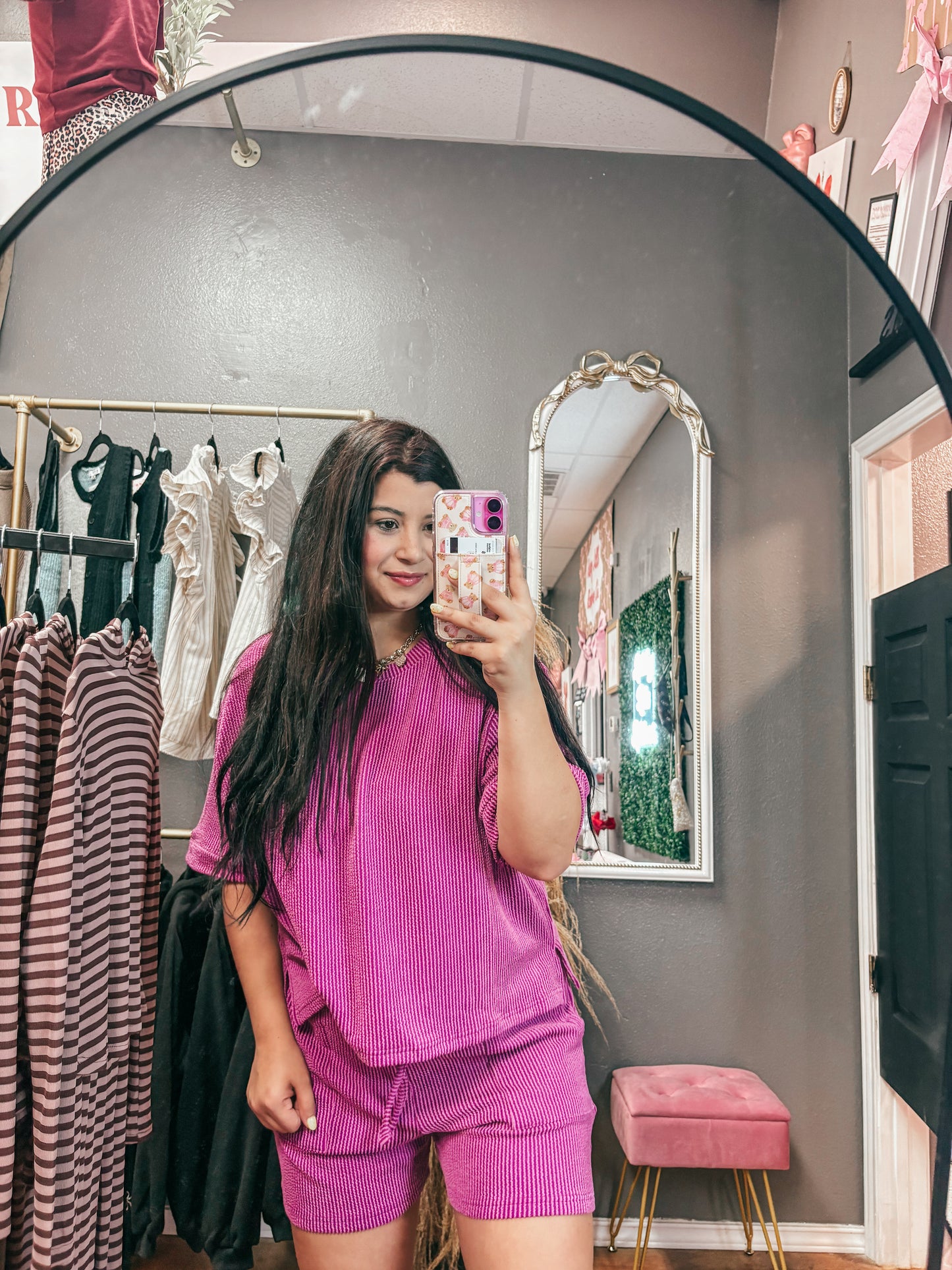 the hailey ribbed set - lavender  ✿