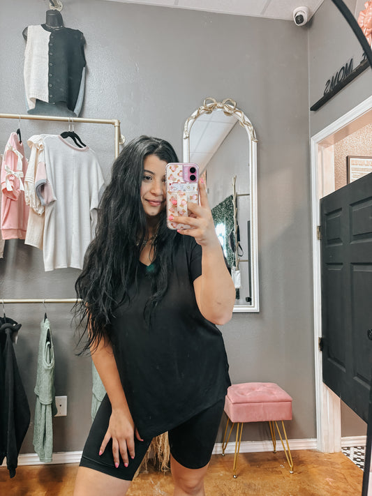 on the way butter biker set - black ✿