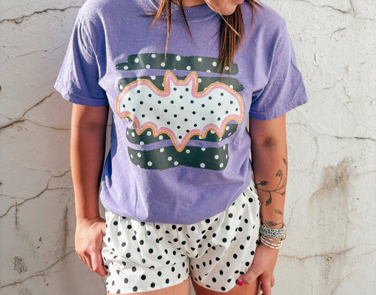 polka dot bat tee ✿