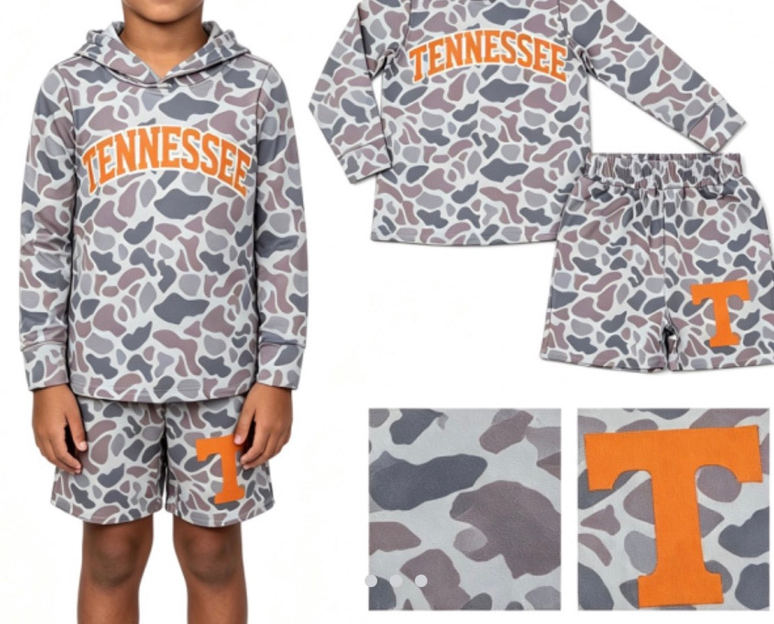 boys camo spirit hoodie set - pre / order