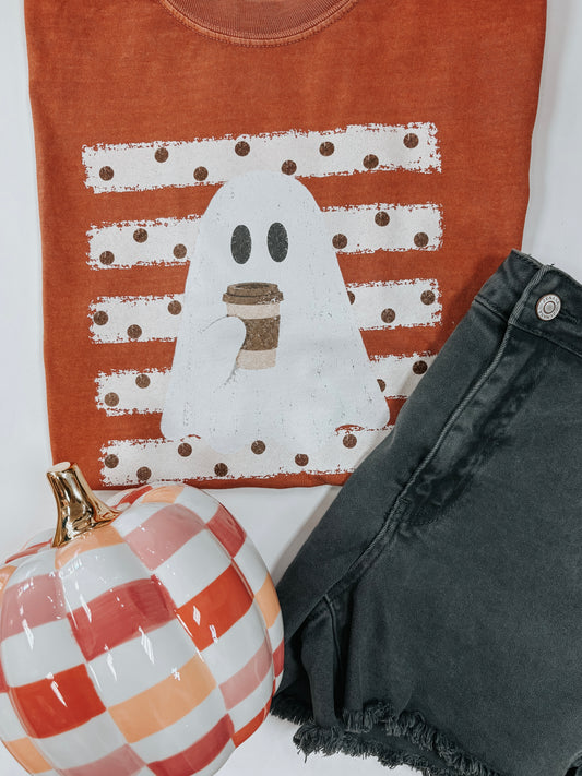 ghost + coffee tee ✿