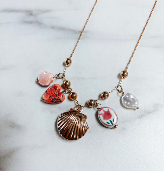 take me to the sea charm necklace ✿
