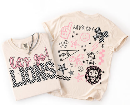let’s go spirit tee ✿ (front & back )