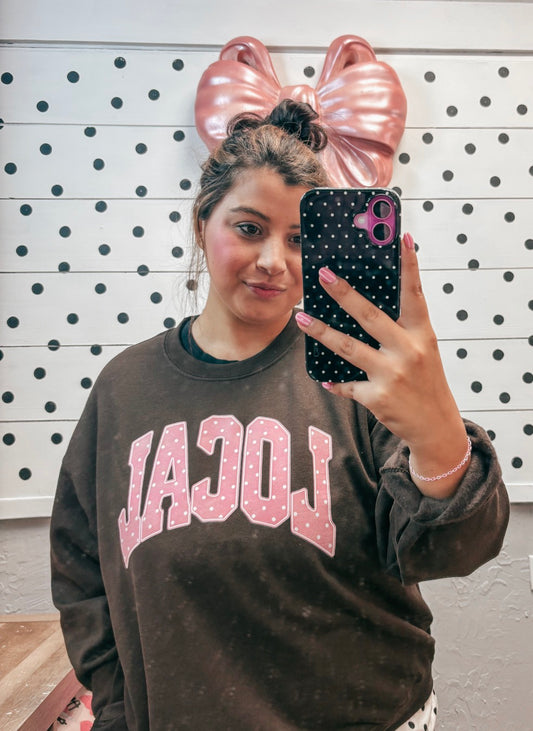 local polka dot sweatshirt ✿