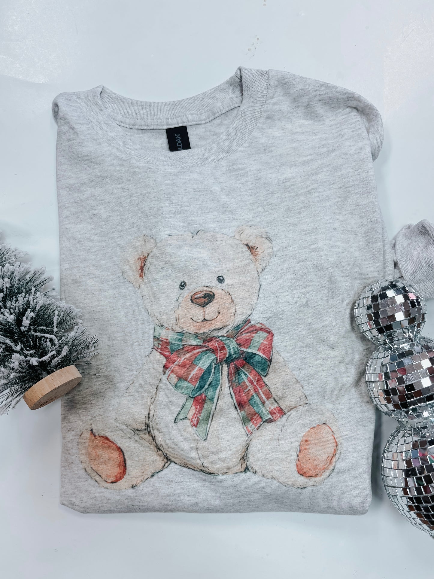 vintage teddy bear long sleeve tee ✿