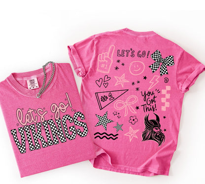 let’s go spirit tee ✿ (front & back )