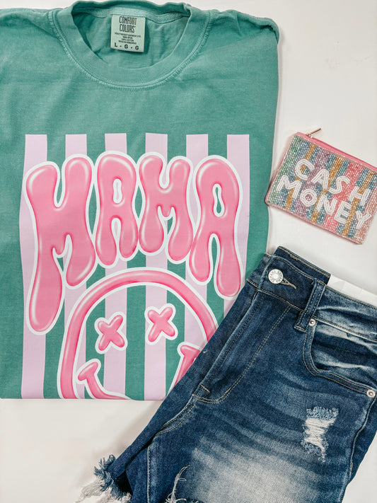 mama striped smiley tee ☻