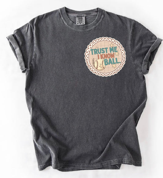 trust me I know ball tee ⚾️