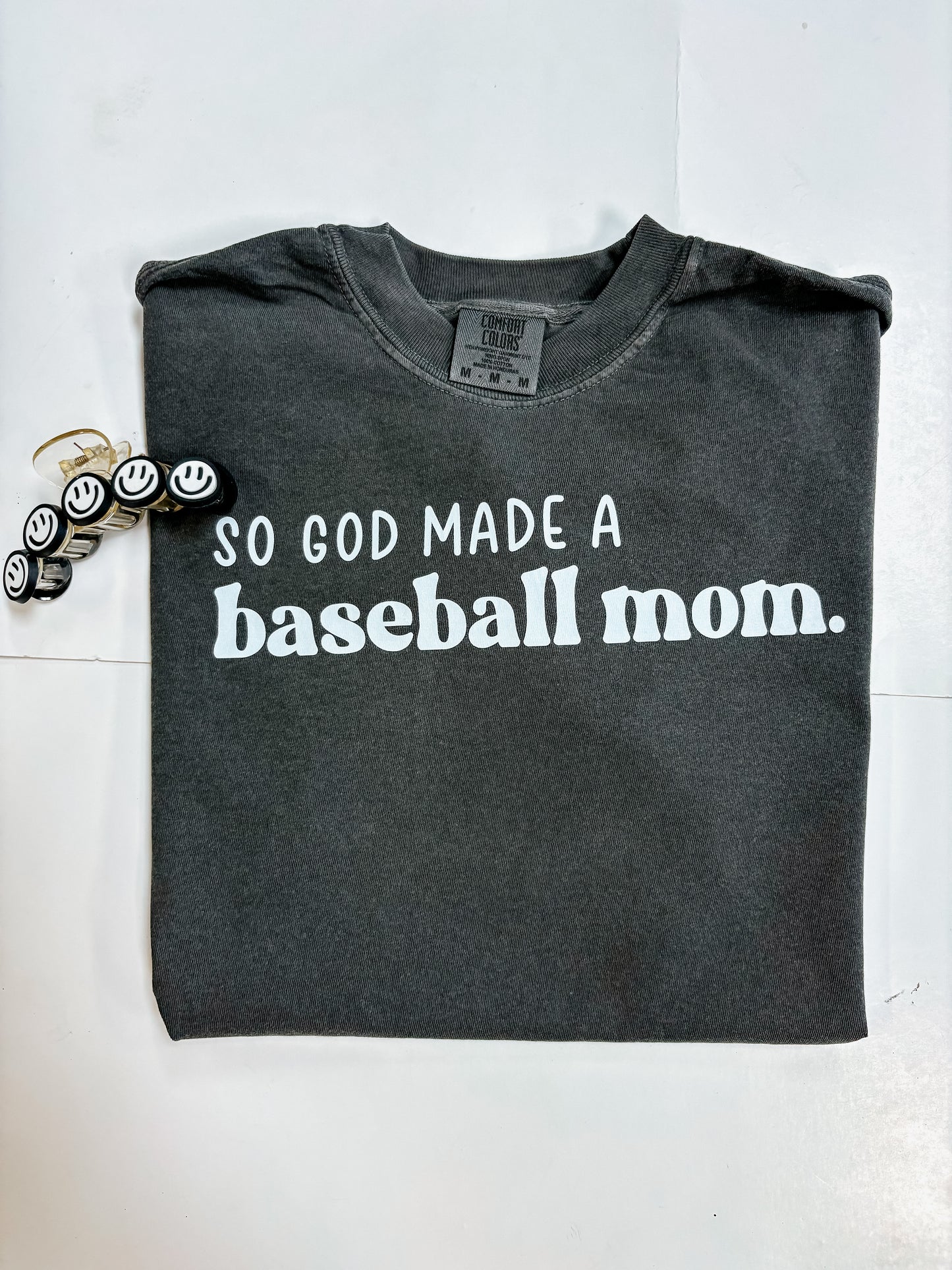 so God made a baseball mom tee ☻