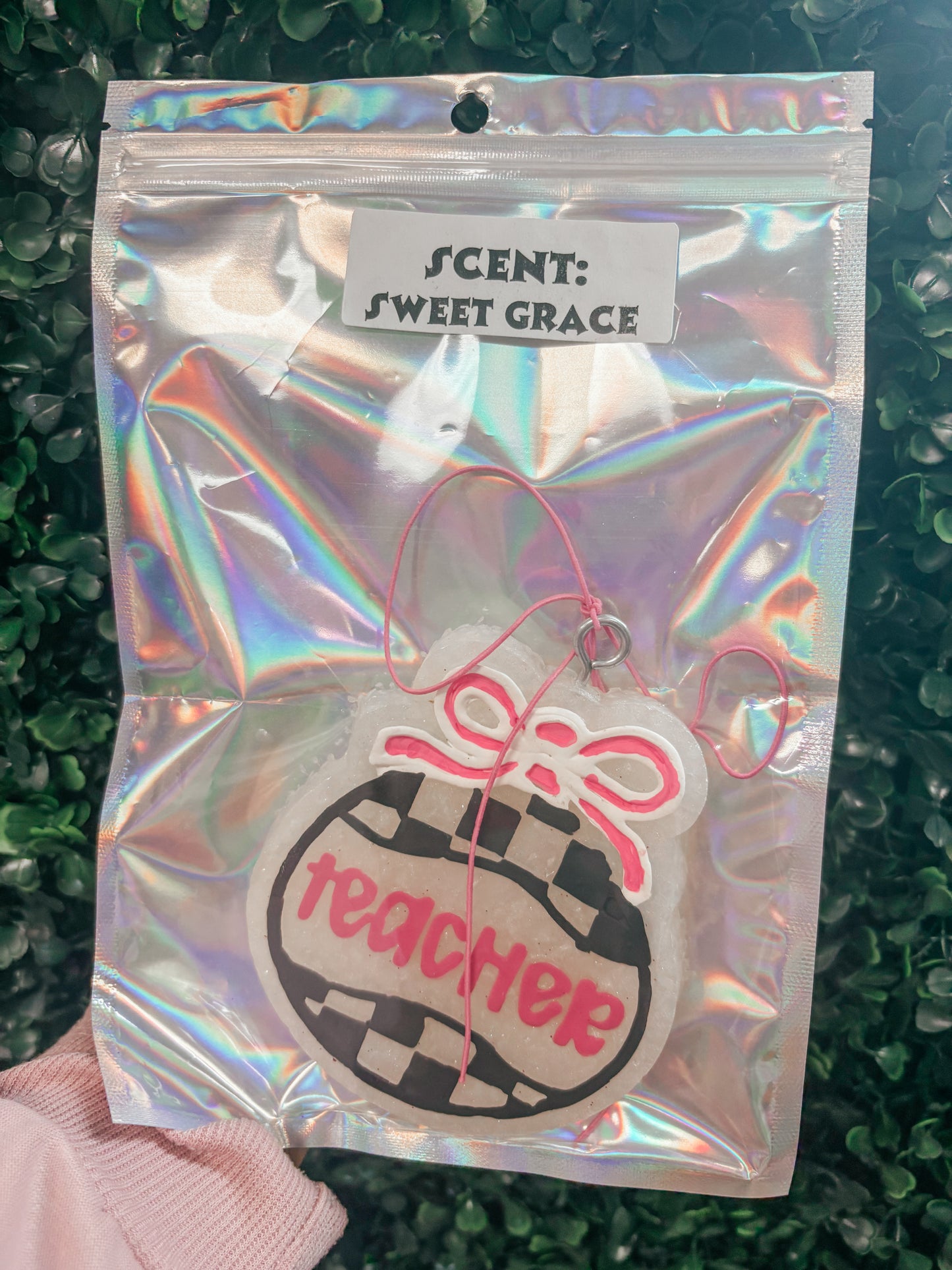 teacher car freshie - sweet grace  ☻