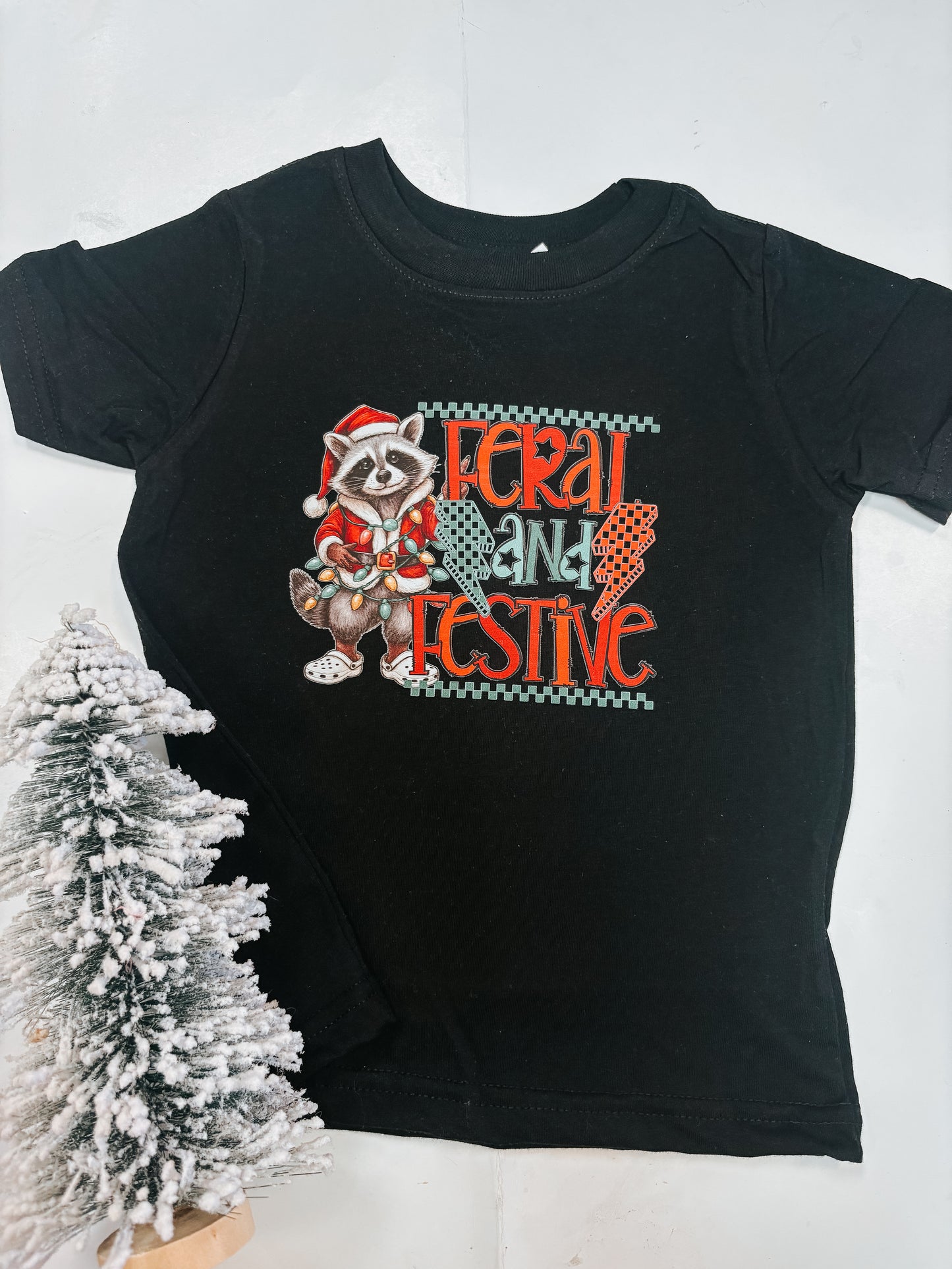 feral and festive tee ⚡︎