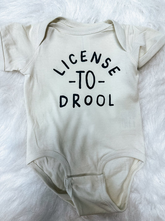 license to drool onesie ⚡︎