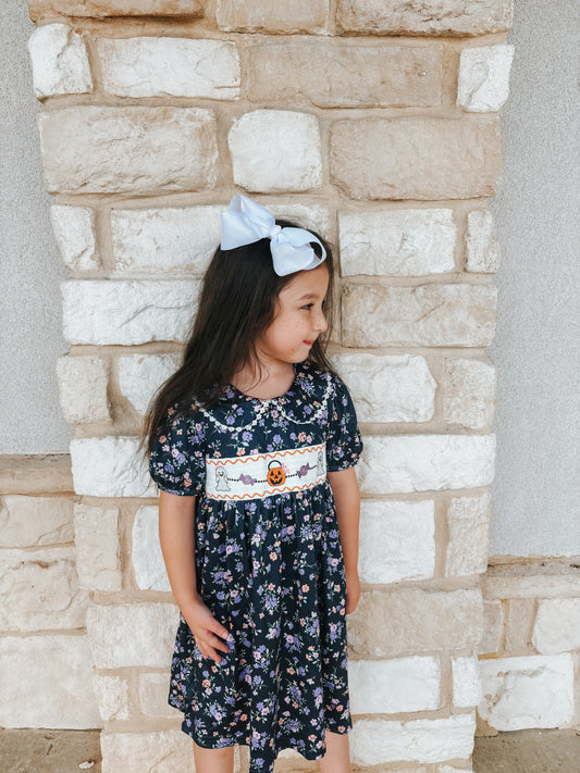 spooky smocked dress ✿