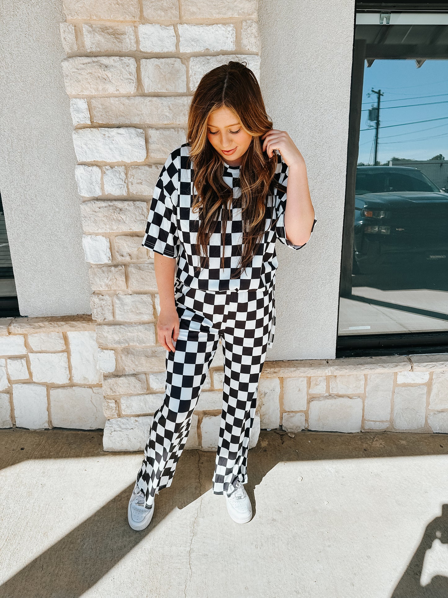 so stylish checkered set ✿