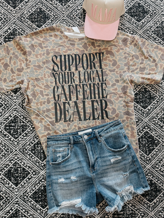 support your local caffeine dealer tee ☕️