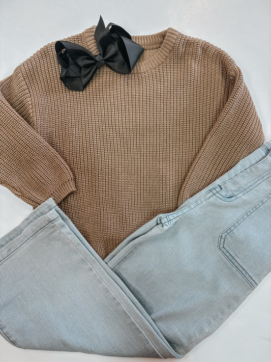 basic fall day sweater - mocha☆