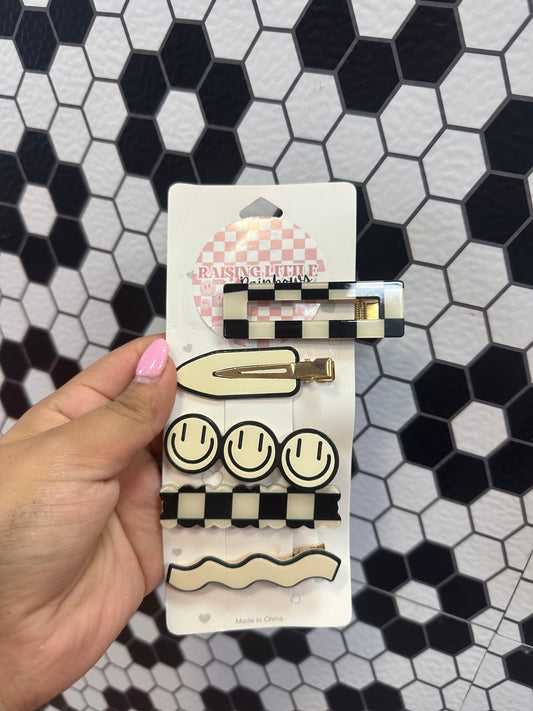 smiley clip set ☻