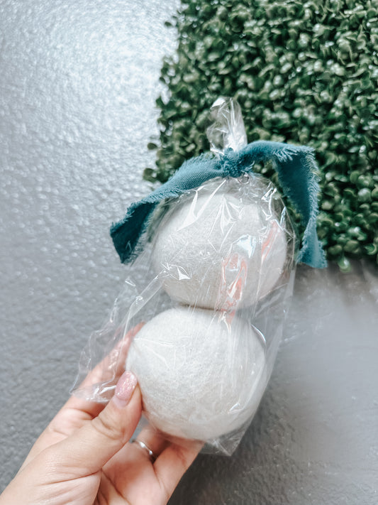 wool balls set of 2 ✿