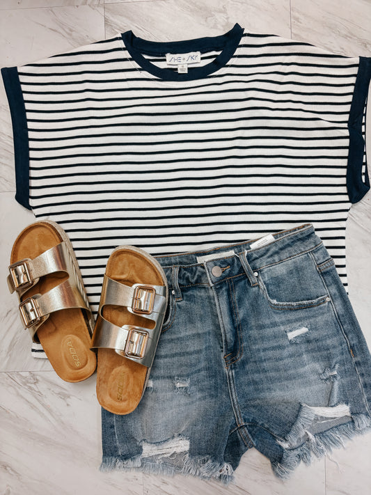 sweet in stripes top ✿