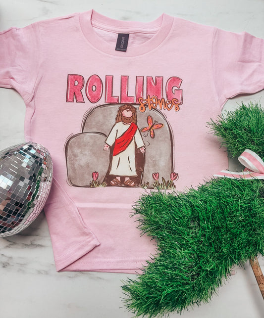 dainty rolling stones girls tee ✿