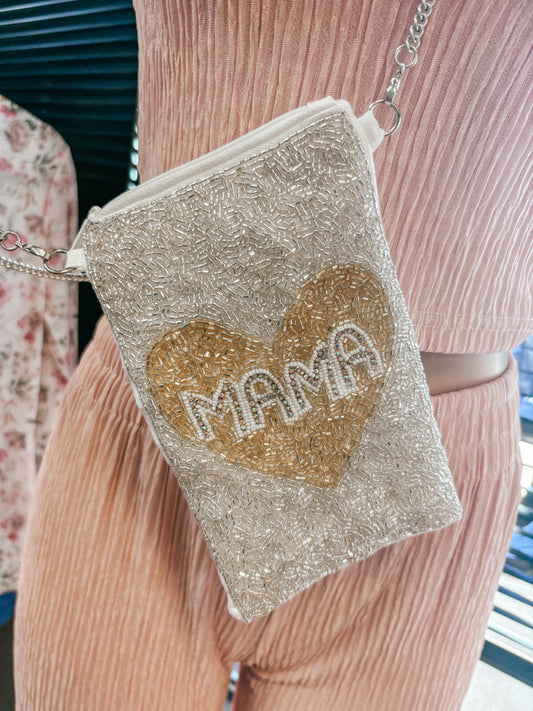 mama beaded mini purse ✿