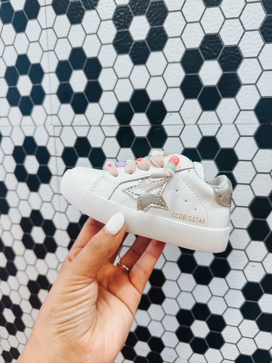 girls beaded sneakers ✿