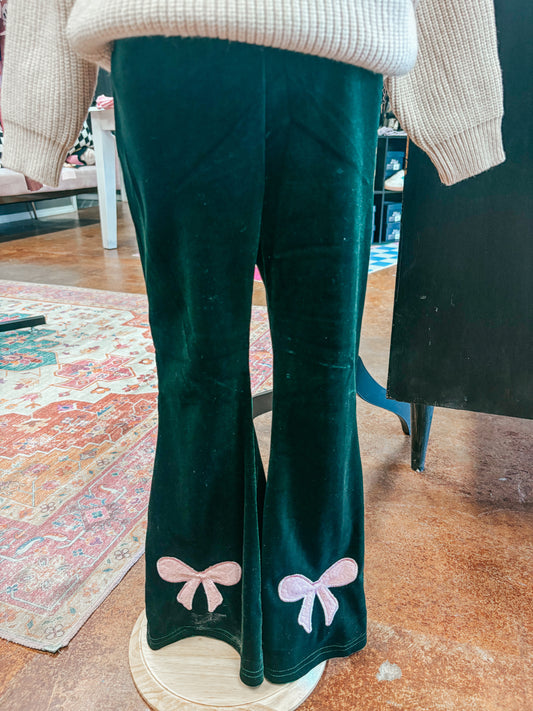 wrapped with a bow velvet bell bottoms ✿