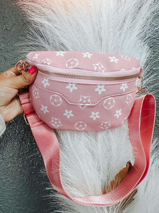 girls boujee inspired bum bag - pink ✿