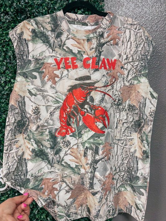 yee claw camo muscle tank ⚡︎